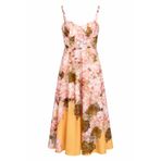 HAZELANNA Soft Floral Desenli Bustiyer Form Elbise