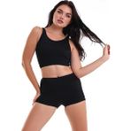 Hazelin Kadın Siyah Şortlu Büstiyerli Yüzücü Bikini Takım HZL23S-AR17541 - 42