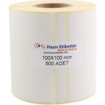 Hazır Etiketler Eko Termal Rulo Etiket 100mm X 100mm 500 Adet