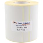 Hazır Etiketler Eko Termal Rulo Etiket 100mm X 70mm 500 Adet