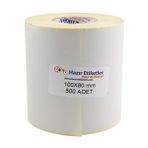 Hazır Etiketler Eko Termal Rulo Etiket 100mm X 80mm 500 Adet