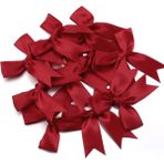 Hazır Fiyonk Sade Minik Saten Kurdele 2 cm - Kırmızı - 25 Adet