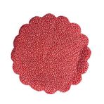 Hazır Kesilmiş Karlı Organze Tül 22 Cm (100 Adet) Kırmızı