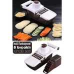 Hazneli 8 Bıçaklı Rende Sebze Patates Mandolin Doğrayıcı Dicer