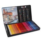 H&B 72 Profesyonel Su Renkli Kalemler Sanat Seti Seti Suda Çözünür Renkli Kalemler 1 * Dolma Kalem / 1 * Öğrenciler için Kalemtıraş Çocuklar Ev Partisi Dekorasyonu DIY Projeleri Mevcut Hediye
