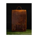 H&B Leather Craft Hakiiki Deri El Yapımı Mini Boy Sırt Çantası