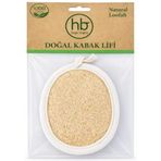 HB Organik Doğal Ürünler Kabak Lifi Oval Vücut Kesesi, Peeling, Doğal