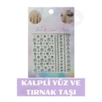 Hb Tasarım Kalpli Tırnak Süsleme Ve Makyaj Taşı - Yüz Ve Vücut Süsleme Sticker Kristal Ve Kalpli Taşlar