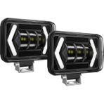 Hbemirror 4.5 Inç LED Işık Bölmeleri Offroad LED Sürüş Işığı 80 W 8000LM Spot Işık Dönüş Sinyali Işık Çalışma Işığı Kamyon Atv Utv Için (Yurt Dışından) - Aydınlatma