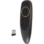 Hbemirror G10S Hava Fare Ses Uzaktan Kumanda 2.4g USB Alıcı Android Tv Kutusu Pc Gyro Algılama Mini Kablosuz Akıllı Uzaktan Kumanda (Yurt Dışından) - Siyah