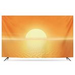HBLZGBL 32"-86" İç Mekan TV Kapağı Led Lcd Düz Ekran TV Duvara monte Güneş Deseni, Toz Geçirmez Su Geçirmez TV Kapağı Düz Ekran TV için, Akıllı TV'ler (Renk: B, Boyut: 70")