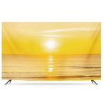 HBLZGBL 32"-86" İç Mekan TV Kapağı Led Lcd Düz Ekran TV Duvara monte Güneş Deseni, Toz Geçirmez Su Geçirmez TV Kapağı Düz Ekran TV için (Renk: C, Boyut: 43")