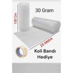 Hbnc 100 cm x 25 m 30 gr Balonlu Naylon Eşya Sarma Koruma Naylonu Patpat Ambalaj