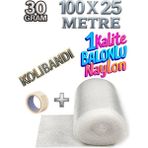 Hbnc 100 cm x 25 m 30 gr Balonlu Naylon Eşya Sarma Koruma Naylonu Patpat Ambalaj