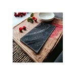 HBNC Siyah Mermer Sunumluk 36x18 Ölçülerinde Doğal Taş Sunumluk Mermer Tabla