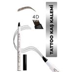 hbtasarim 4d Tattoo Microblading Kalıcı Kaş Kalemi - Renk : 01 Kahve