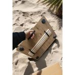 HC Atölye Ahşap Atölyesi Portatif Kamp Masası Balkon Bahçe Masası Piknik Masası Sehpası 60X45CM - 60 x 45 cm - Atlantik Çam