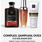 HC Care Complex 3'lü Bitkisel Saç Bakım Seti, Şampuan ve Ovex ile Saç Güçlendirme 340 ml