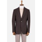 HC MEN CLASSIC Erkek Kahverengi Blazer Ceket - 50