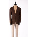 HC MEN CLASSIC Erkek Kahverengi Blazer Ceket - 52