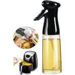 Hcb Ticaret Pratik Püskürtmeli Sprey Cam Şişe Zeytinyağı Sirke Yağ Püskürtücü Yağdanlık 200ml - 1 Adet - Siyah