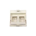 HCS DataLink 45 Degree Angled Face Plate 2 ports,WOO-30304