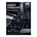Hd American Dekoratif 5Mm Kareli Güvenlik Cam Film