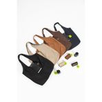 H&D COLLECTİON Kahverengi Şık Tasarımlı Katlanabilir Market & Alışveriş Çantası