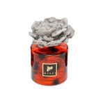Hd Group 500 ml Kahverengi Leopar Desenli Cam Şişe Seramik Taşlı Dark Oda Kokusu - Acı Kahve - --