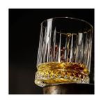 Hd Group 6’lı Çizgili Kristal Cam Viski Bardağı Seti – 370 ml (12.5 Oz), Şık ve Kalın Tabanlı Cam Bardaklar, Su – Meşrubat – Kokteyl – Viski Için Uygun - Option-1 - 0 - Siyah