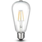 Hd Group 8W/6500K St-64 Uzun Fılament LED Ampul (BEYAZ-6ADET) Cata - 0,5 W - Altın