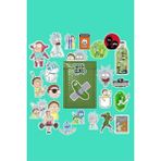Hd Group And Morty Paketi/bullet Journal Defter Çıkartma Ajanda Laptop Etiket, 6874966878946874 - Option-1 - -50 C