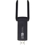 Hd Group Antenli Wifi Adaptörü AC1300MBPS Dual Band USB Wifi Adaptör | 2.4g/5g Kablosuz Ağ Adaptörü | USB 3.0 Yüksek Hız | -Gain Antenli Wifi Dongle | Pc Laptop Masaüstü Için Uyumlu | Windows & Mac - 0 - Siyah - Option-1