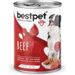 Hd Group Bestpet Yetişkin Köpekler Için, Taze Sığır Parça Etli ve Soslu Yaş Mama, 400 G x 12 Adet - 0,01 gr