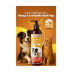 Hd Group Biofeline Fish Oil ve Omega 3 ve 6 Içerikli Balık Yağı ve Kedi ve Köpekler Için Tüy ve Genel Sağlık Destekleyici (2 Paketi) - Option-1