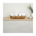 Hd Group Hasır Oval Ekmek Sepeti ve Çok Amaçlı Düzenleyici, 28X6 cm Doğal Örme Sunum Tabağı, Ince Uzun Baget Ekmeklik, Çatal Kaşık ve Banyo Makyaj Organizeri - Kestane Akaju - Option-1