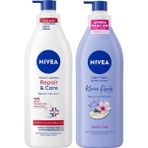 Hd Group Kiraz Çiçeği Vücut Losyonu ve Repair&care Nemlendirici Losyon 400ML, Rahatlatıcı, Kuru Cilt - Option-1