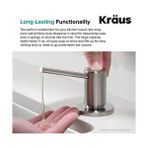 Hd Group KSD-43SFS Mutfak Sabunu ve Losyon Dispenseri, Lekesiz Paslanmaz Çelik - 0,25 gr