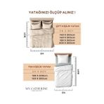 Hd Group Lastikli & Hipoalerjenik Çarşaf |%100 Pamuk Penye Kumaş | Çift Kişilik 180X200 cm - Ekru, Luxcarsaf - 180 x 200 cm