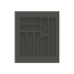 Hd Group Mutfak Çekmece Içi Kaşıklık | 40-49 cm Derinlik Ayarlanabilir | Gri & Çekmece Düzenleyici | Kaşık Çatal Bıçak Organizer | Kaymaz Taban (, 42 cm x 49 Cm) - 0,10 kg