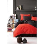 Hd Group Nevresim Takımı Çarşafı Lastikli Çift Taraflı Çift Kişilik 200X220 -Siyah Kırmızı - 001-Renkli - 100 x 100 cm