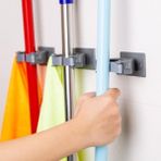 Hd Group Paspas Süpürge Fırça ve Mop Askısı Sap Tutucu Mutfak ve Banyo Askısı (Üçlü) (3)(NKS130-3) - 00 Beyaz - Option-1