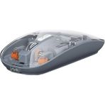 Hd Group Şeffaf Kablosuz Mouse USB Reciever ile Bağlan Modern Transparan Tasarım ile Tarzını Yansıt M233 (Gri)