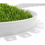 Hd Gurup Çim Ayırıcı Esnek Plastik Çim Sınırlayıcı Bordür Taş Toprak Ayıracı Beyaz