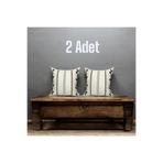 HD HOME COLLECTİON Bohem Tasarım Dal Seri Keten Punch Kırlent Kılıfı 43*43 cm (PANÇ)
