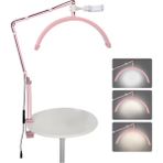 HD-M3X Ay Lamba LED Video Işığı Yarım Ay Şekilli Kumandalı Dolgu Işık Kalıcı Makyaj Tatto Çekim Işığı - Pembe