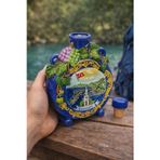 HD Marketim Antalya Temalı Seramik Su Matarası 14 cm – Dekoratif El Yapımı Hatıra Şişesi