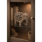 HD Marketim Dekoratif Fil Biblo 10x12 cm – Kafes Detaylı İçinde Küçük Fil Figürlü Otantik Masaüstü & Vitrin Süsü