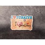 HD Marketim Magnet Harita Nazar Göz Turistik Buzdolabı Süsü Ahşap Magnet Mıknatıslı Çok Renkli