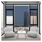 HD Şeffaf Stor Perde - Güneş Engelleyici Termal Yalıtımlı Pencere Panjuru Gündüz Gizliliği için, Karartma Odası Karartma Filmi, UV Korumalı, Su Geçirmez PVC (100 x 270 cm)